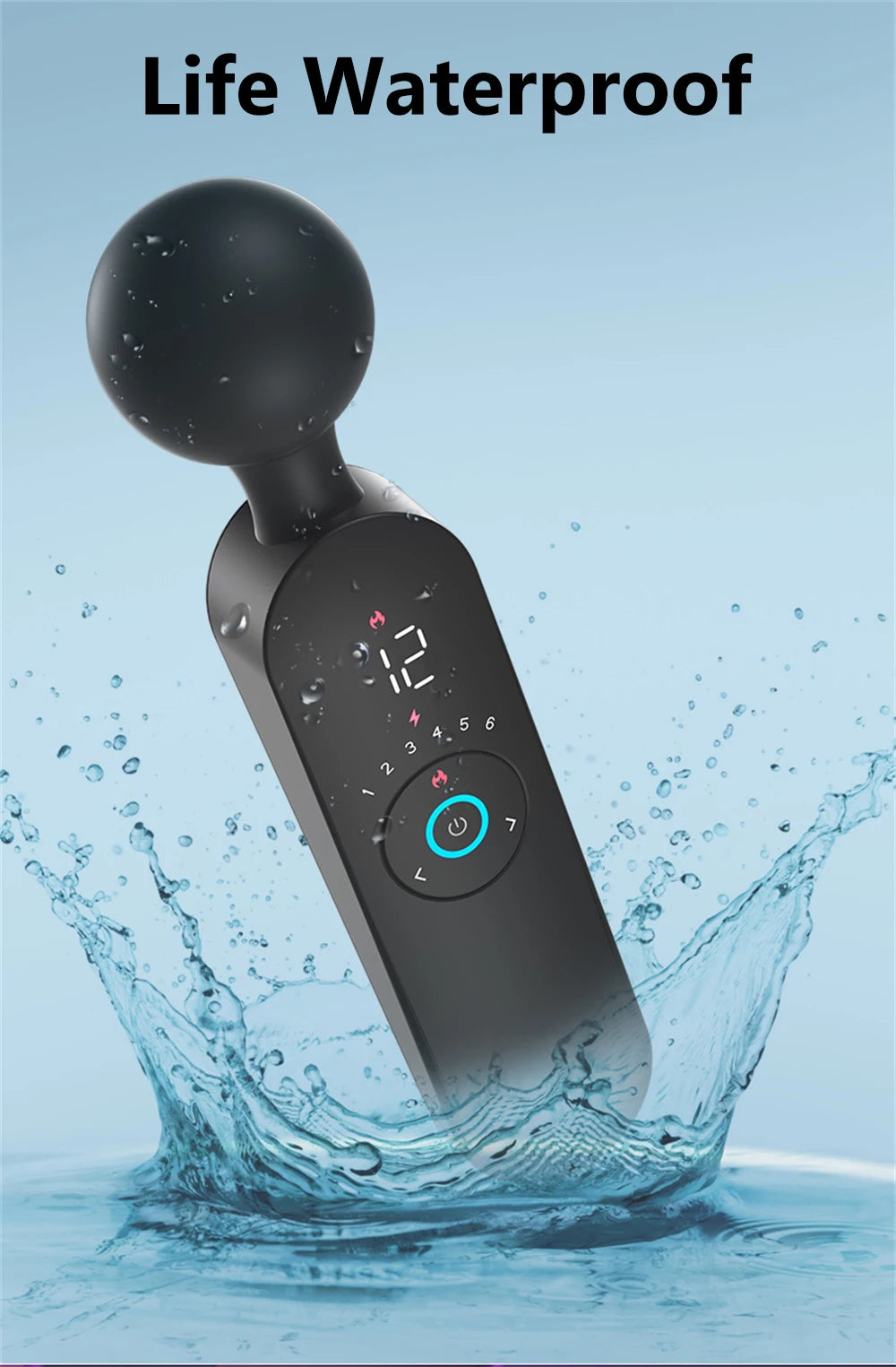AV Magic Wand Vibrator for Women Clitoris Stimulator Heating Powerful Female Massager Digital Display USB Rechargeable Sex Toy
