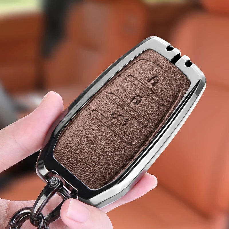Car Remote Key Case Cover For Toyota CHR Hilux Fortuner Land Cruiser 200 Camry Corolla Crown RAV4 Highland Keychain Accessories
