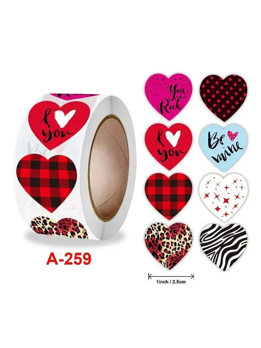 500 Stickers Per Roll Decorative Brochure Stickers with Cute Cartoon Animal Expressions Birthday Gifts Christmas Decorations