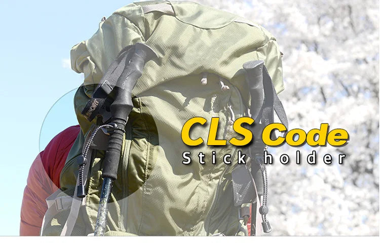 2pcs Backpack Walking Stick Holder Trekking Hiking Pole Fixing Tie Cord Rope Outdoor Sports Small Tools for Camping Mountain