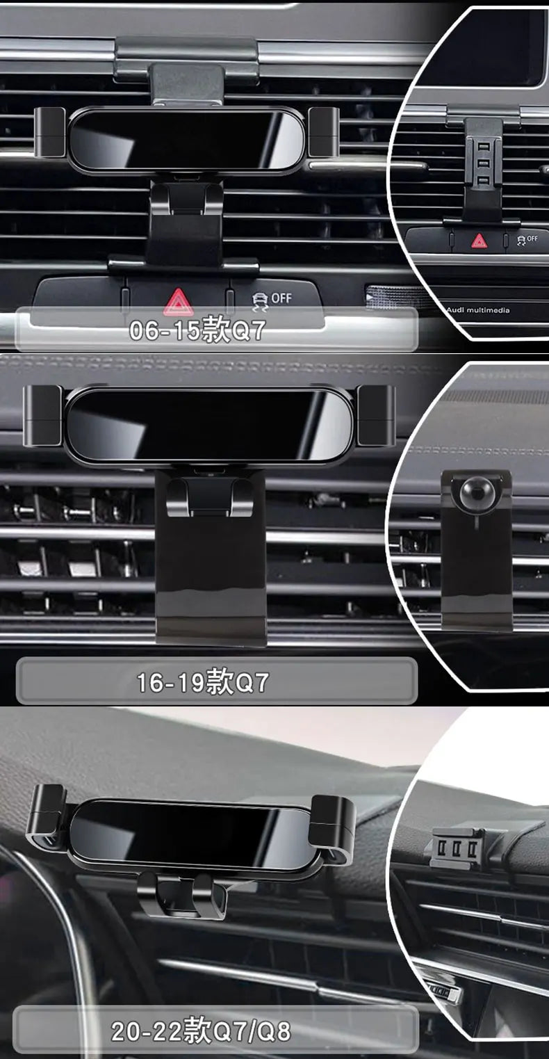 Car Phone Holder Mobile Air Vent Mounts GPS Special Navigation Support Bracket For Audi Q3 8U F3B 8UG 8UB 2013-2024 Accessories