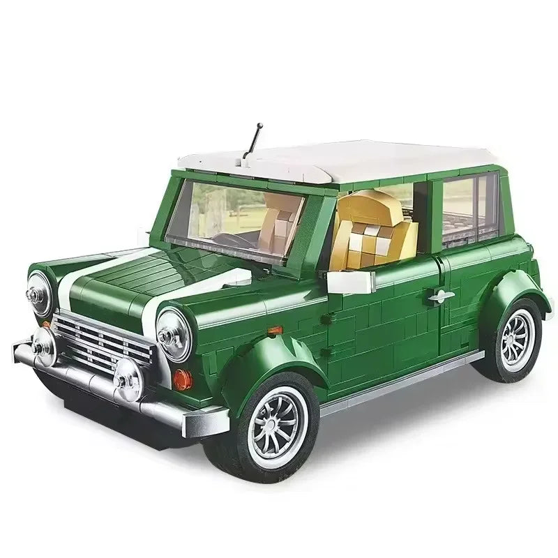 1077PCS Classic Technical Green Model Building Blocks Automobile Vehicle Birthday Christmas Toys Gifts Compatible Education Toys