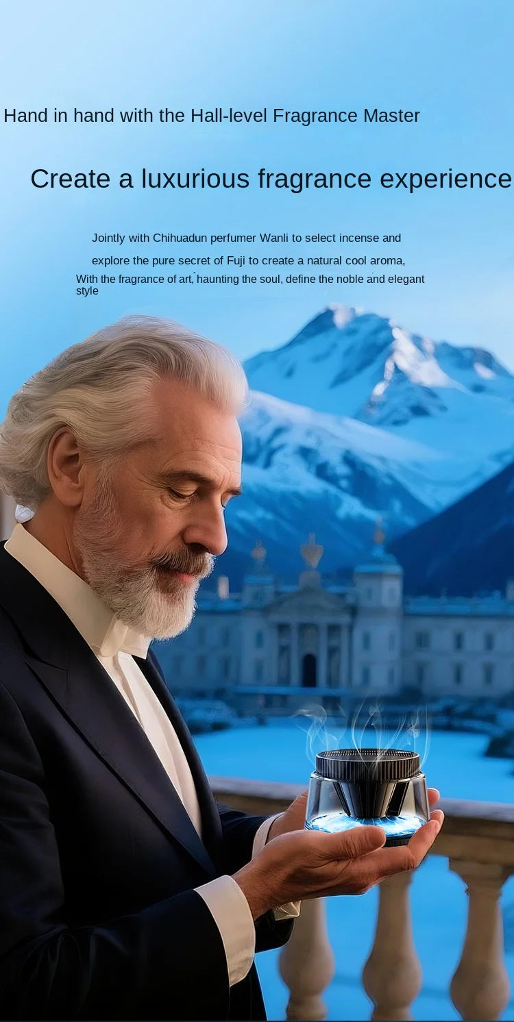 New High-end Cloud Car Solar Aromatherapy Light Luxury New Lasting Fragrance Men's Car Perfume Fog