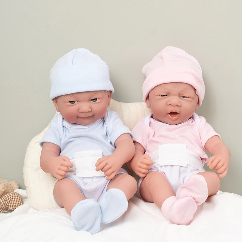 35CM 14inch Baby Dolls Cute Soft Silicone Baby Reborn Baby Doll Toys For Children Girls Gifts Lifelike Full Body Girl Dolls