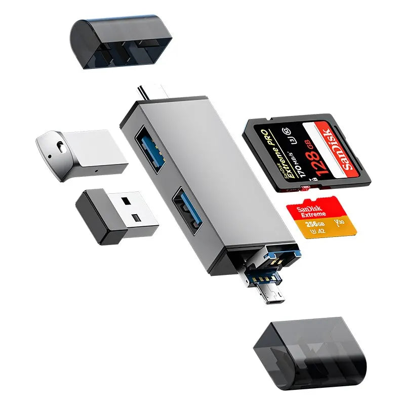 USB 3.0 7 in 1 Multi-Function Card Reader High-Speed Transfer Universal SD/TF Card PC Notebook Accessories High-Speed Card Reade