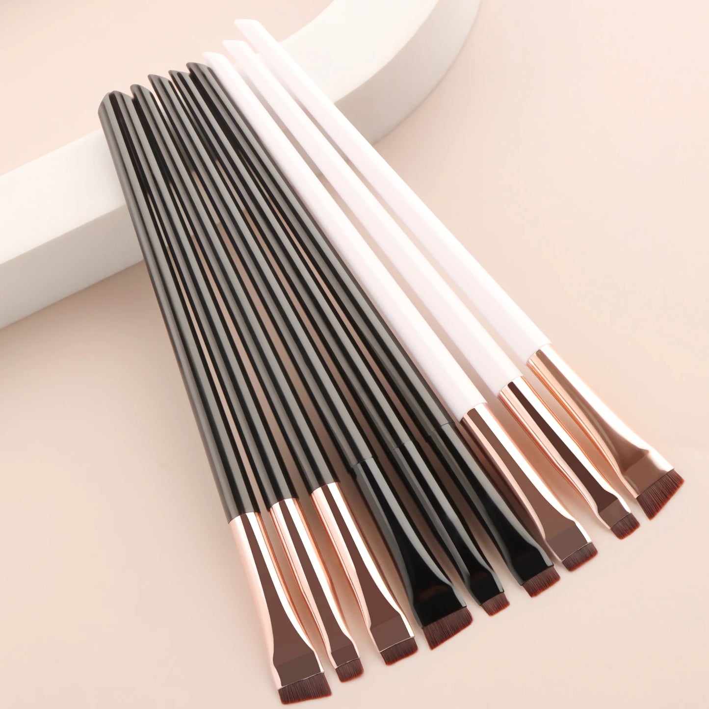 Makeup Brush Sets,3pcs Creative Portable Multifunctional Cosmetic Brush For Eyeline, Eyebrow And Lip