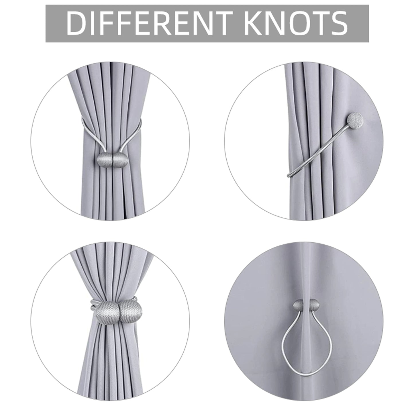 2pcs/pair Magnetic Curtain Tiebacks Earphone Design Curtain Holdbacks Living Room Bathroom Shower Curtain Accessories