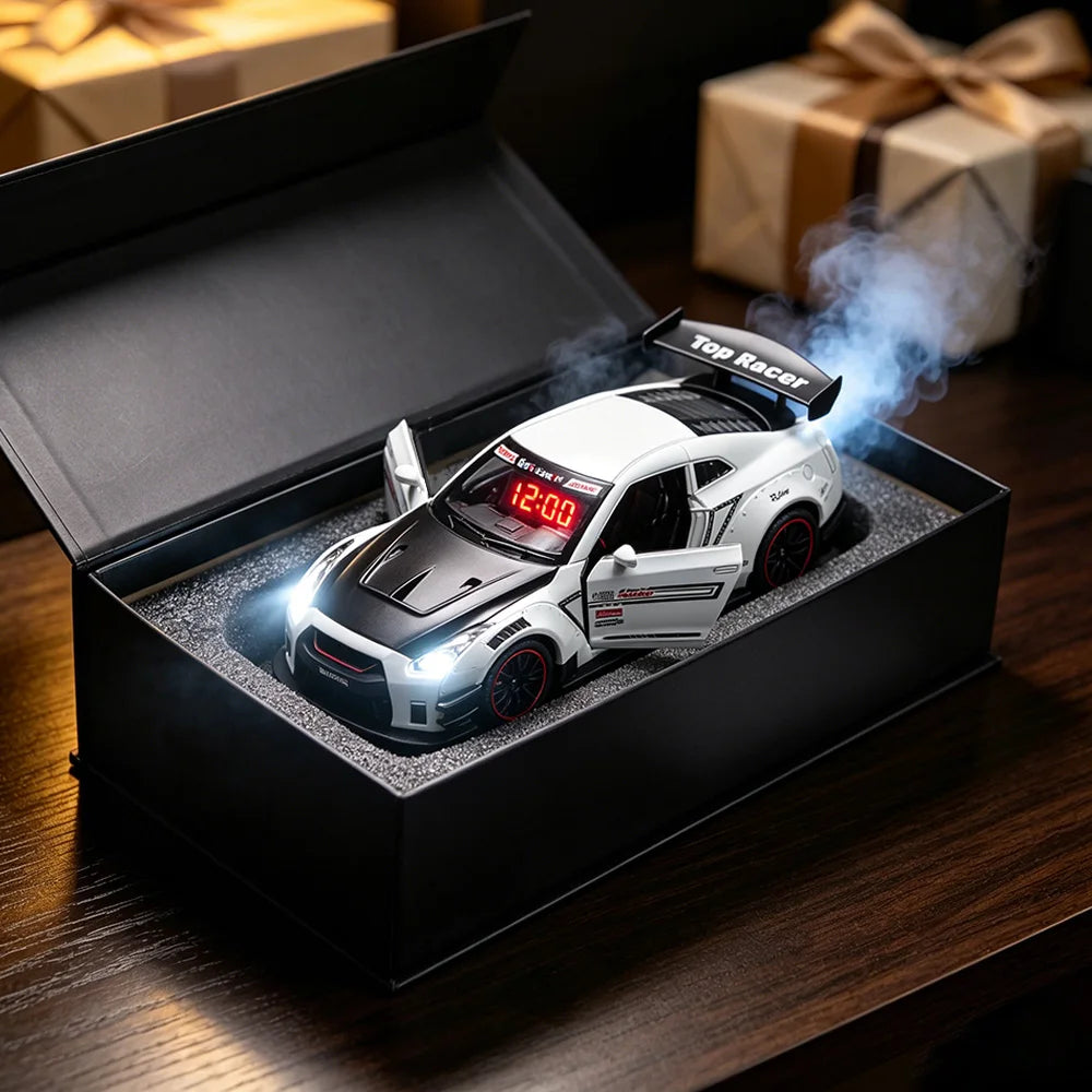 Simulated Sports Car Alarm Clock Adjustable Engine Roar Sound With Mist Sprayer Creative Desktop Ornament ﻿ ﻿ ﻿ ﻿ ﻿ ﻿ ﻿