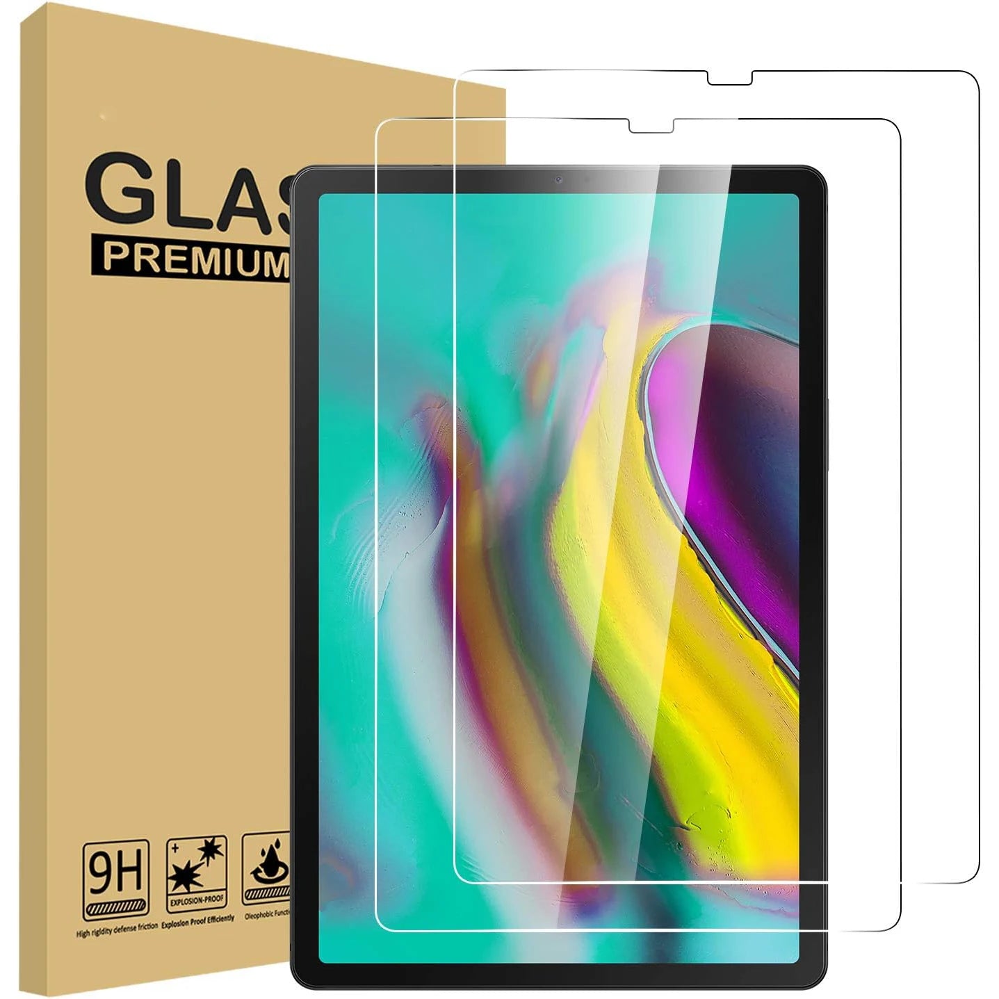 2pcs 9H Tempered Glass Screen Protector For Samsung Galaxy Tab S7 S8 S9 FE Plus 12.4'' 11.0 S5E A7 S6 Lite Tab A 10.1 A8 A9 Plus