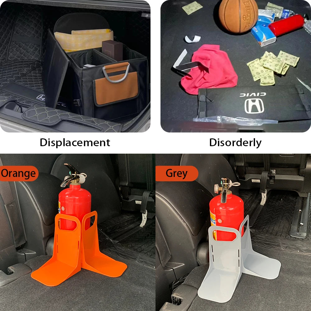 Car Trunk Storage Fixed Rack Organizer Holder Multifunctional Auto Stowing Tidying Plastic Baffle Solid Baffle Back Trunk Fixed