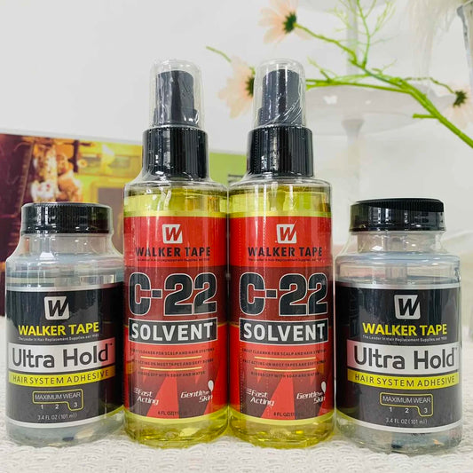 Lace Glue Waterproof Extra Hold Invisible For Lace Front Wig + Plant Glue Remover Wig Installation Kit Set Hair Accessories