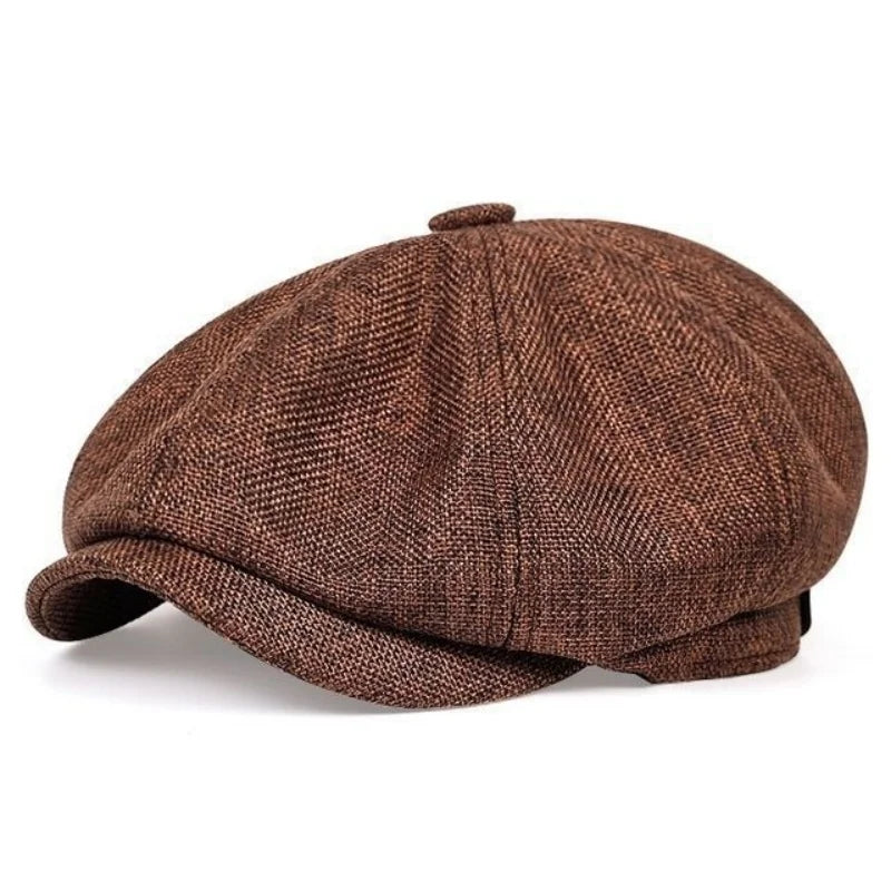 Gorras Men's Octagonal Hat Retro Newsboy Caps Men British Painters Hats Autumn Winter Berets Herringbone Flat Cap Hip Hop Berets