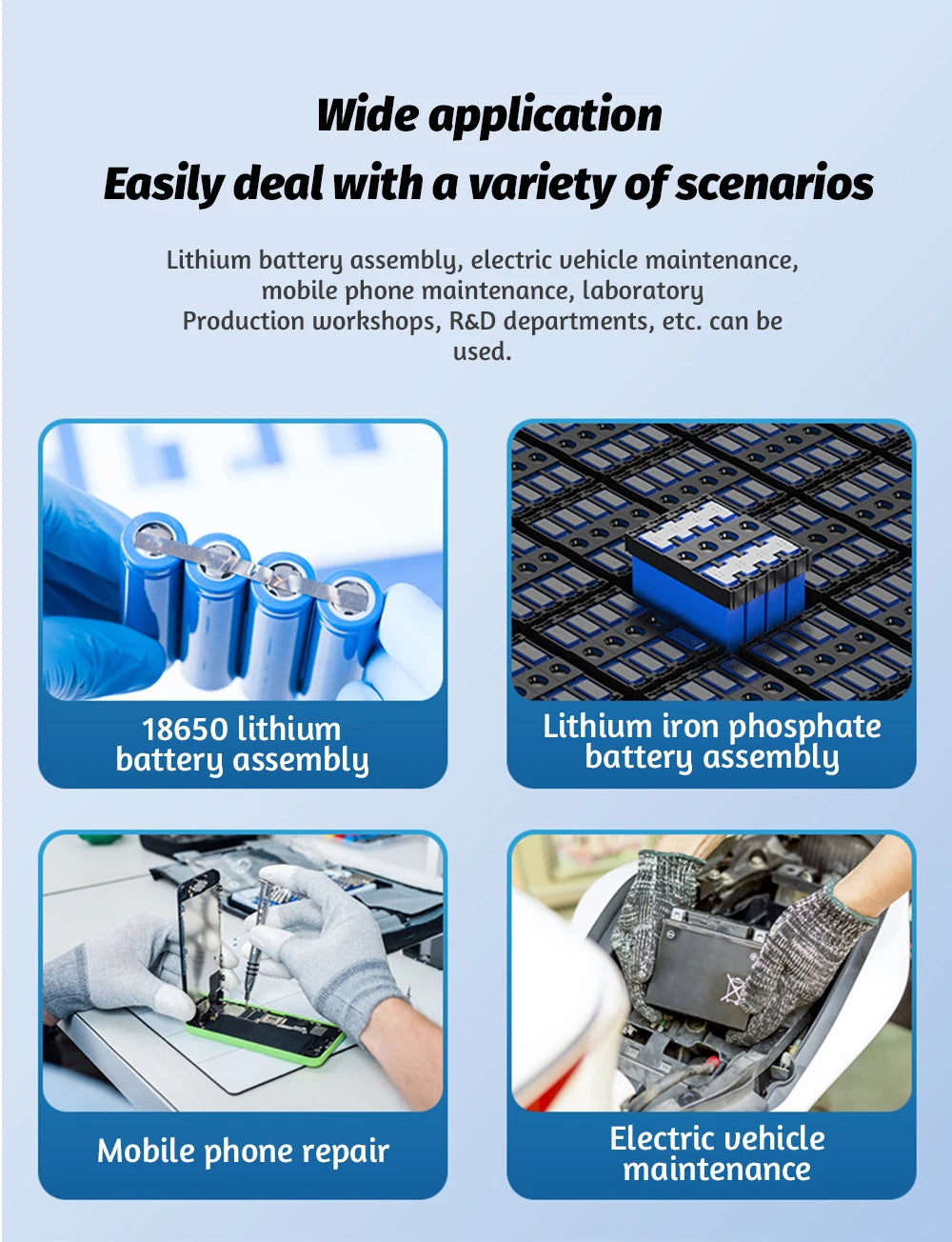 Docreate-757 Color screen portable handheld small spot welder 18650 mobile phone lithium battery nickel plate collision welding