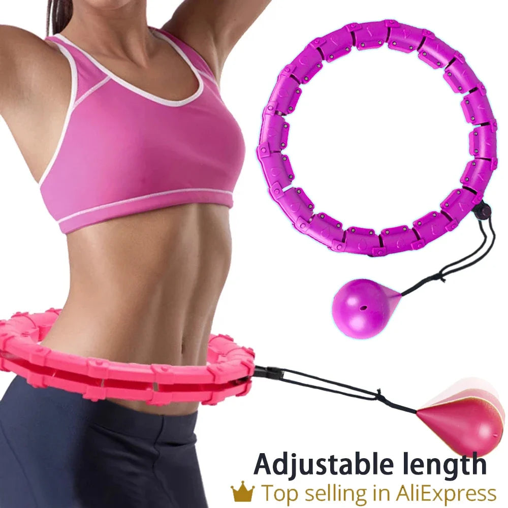 Sections Fitness Smart Sport Hoop Adjustable Thin Waist Exercise Gym Circle Ring Equipment Waist Easy Weight Loss Dropshipping