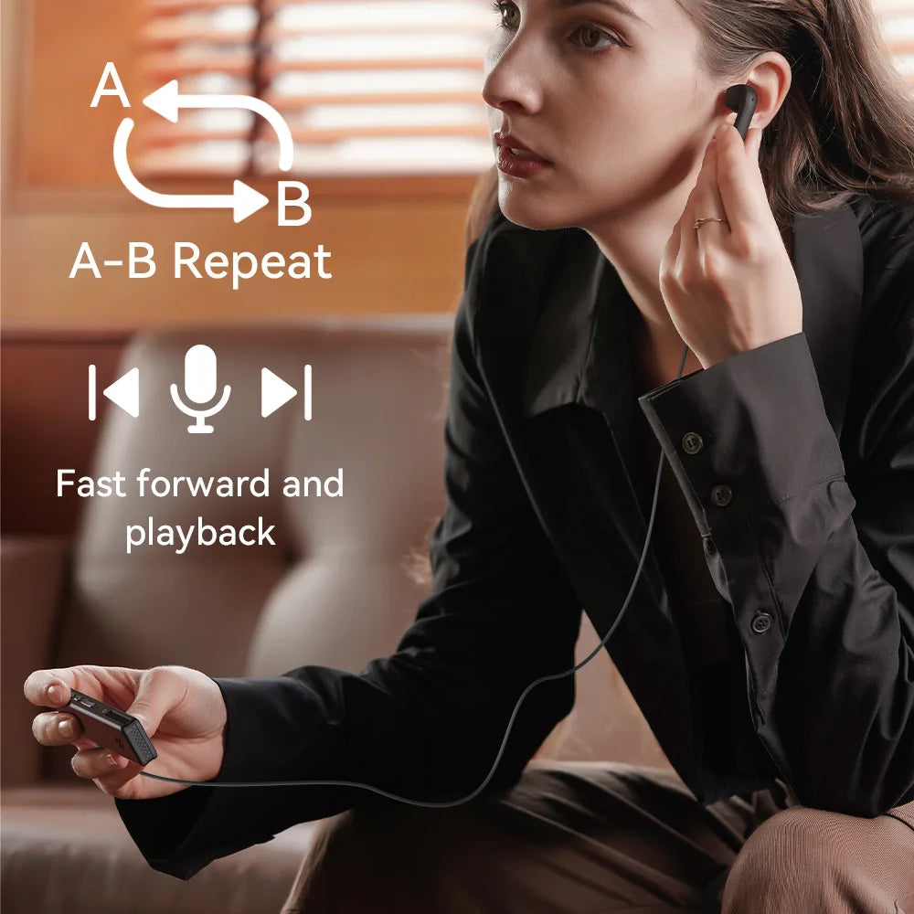 128GB Digital Sound Activated Voice Recorder Pen 0G-64GB Card Dictaphone Audio Recorder 1536KBPS Recording Interviews MP3 Player