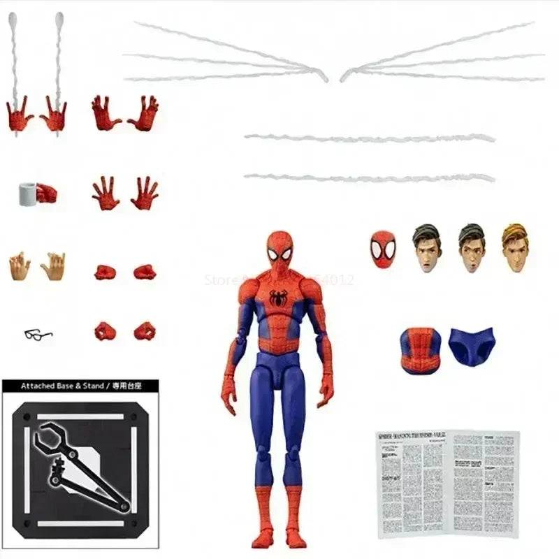 2024 Spiderman Gwen Peter Action Figure Anime Spider-verse Collection Sentinel Miles Morales Figures Christmas Toys Gifts