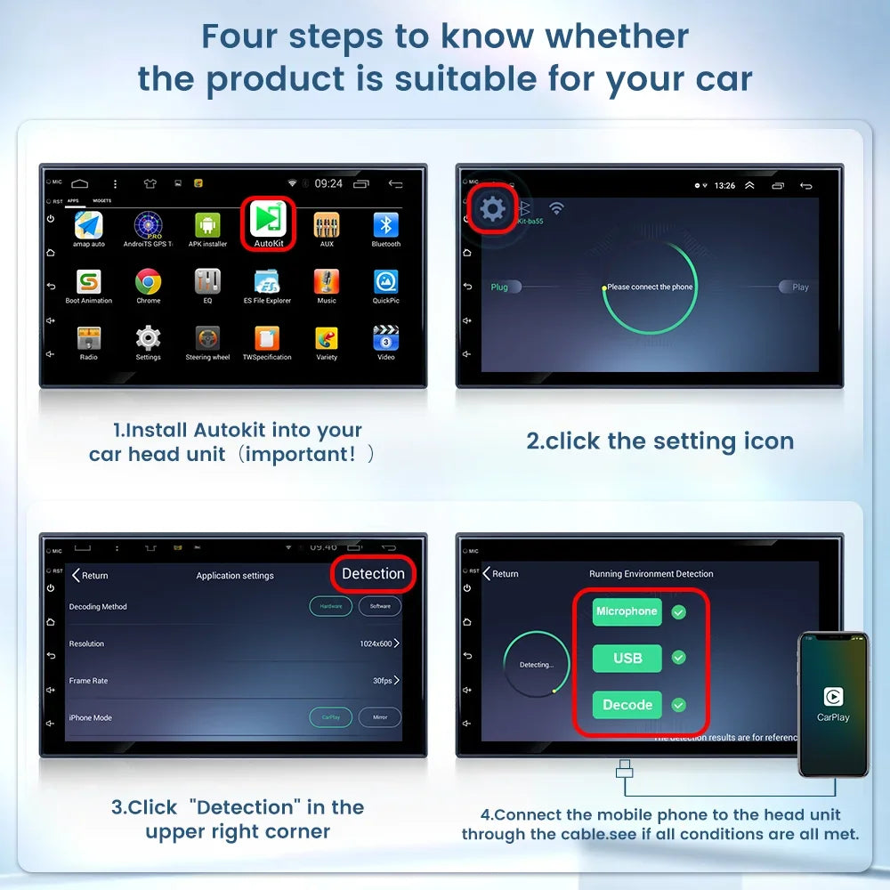 Hot Sale CarlinKit USB Wireless&Wired CarPlay Dongle Android Auto AI Box Mirrorlink Car Multimedia Player Bluetooth Auto Connect