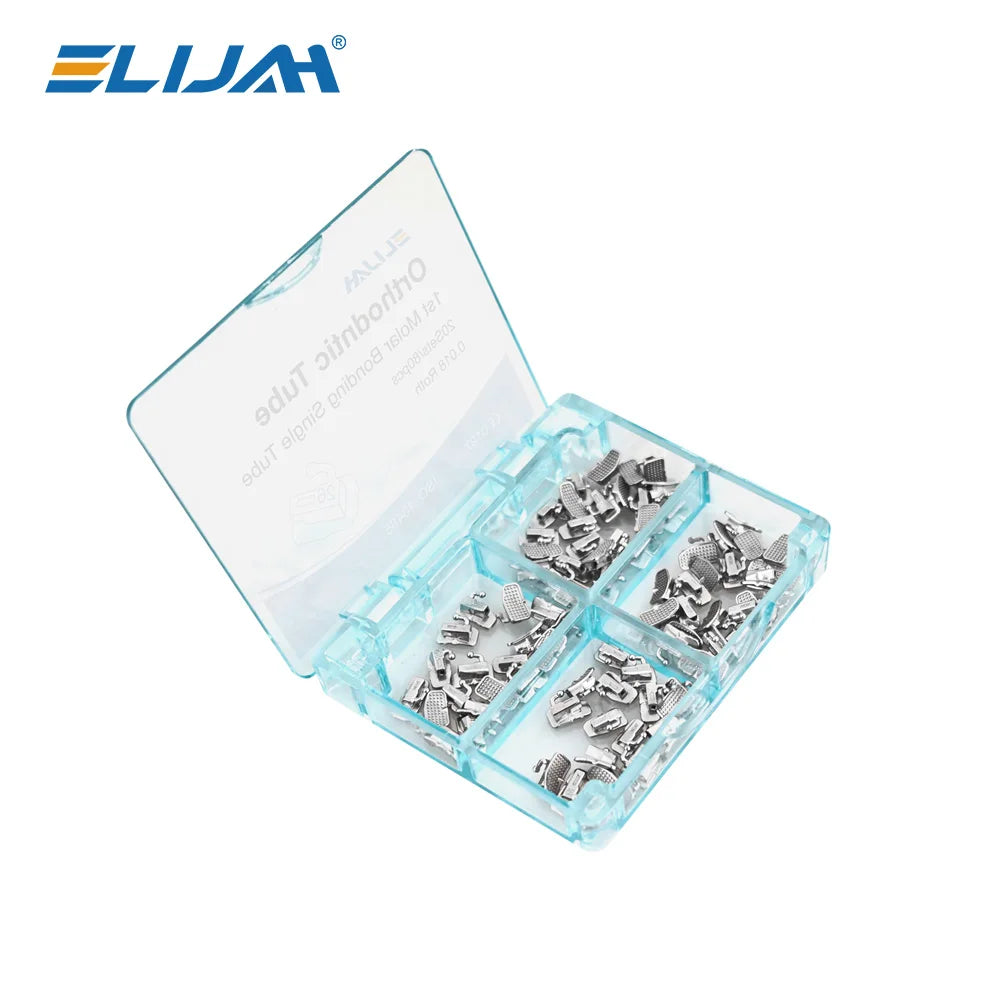 20Set/80pcs Dental Orthodontic Buccal Tubes Bondable 1st Molar Monoblock Non-Convertible Single Tube Roth MBT Dentistry Tool