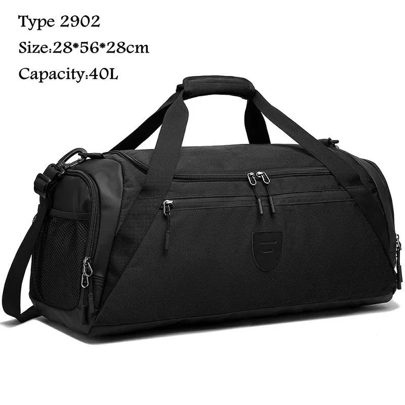 40L Sport Fitness Bag Dry Wet Separation Gym Bags for Men Women Outdoor Hiking Camping Travelling Yoga Fitness Bags