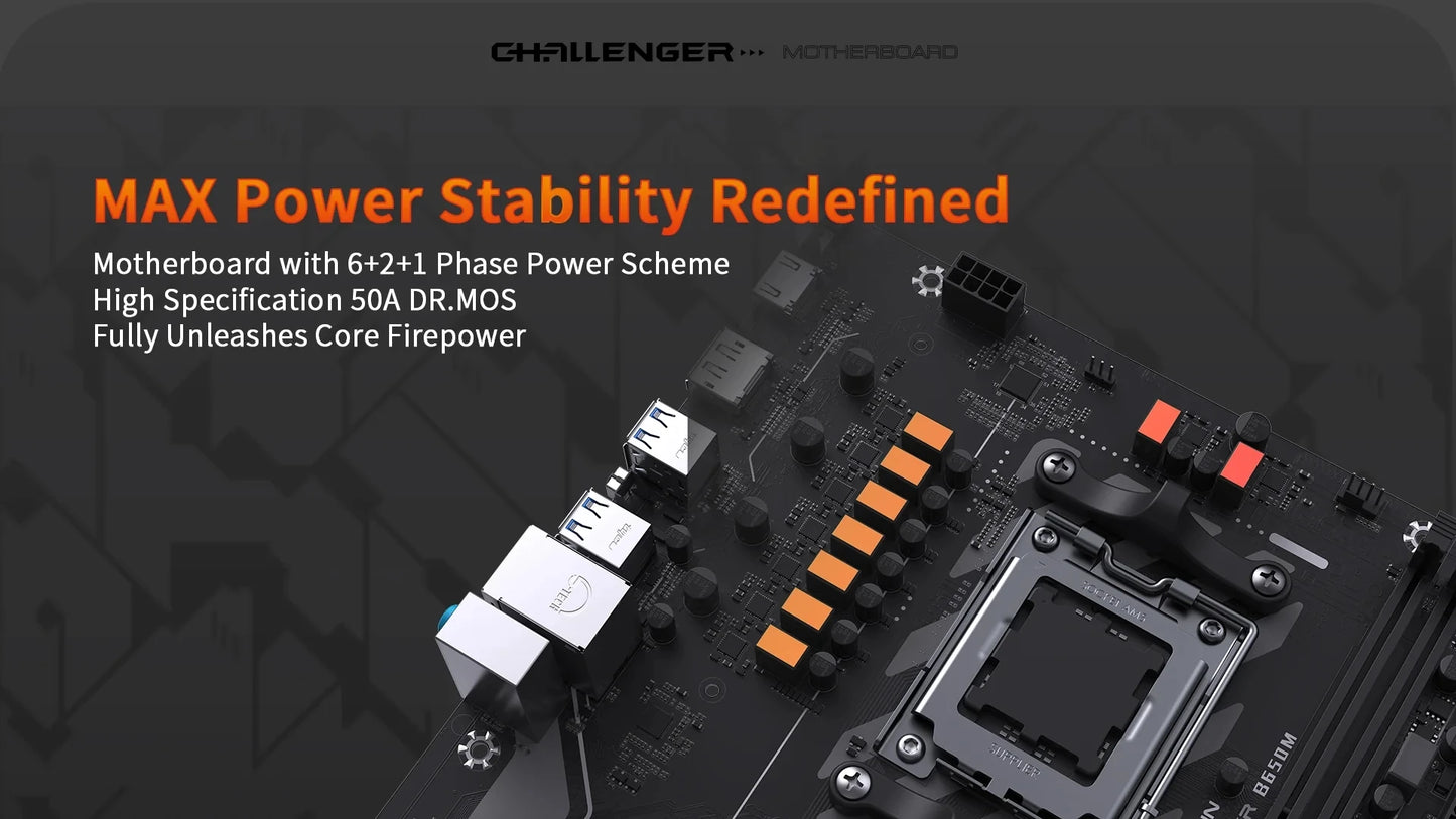 MAXSUN Motherboard Set B650M WiFi with AMD CPU Ryzen 5 7500F AM5 Support DDR5 M.2 Computer components B650 Motherboards