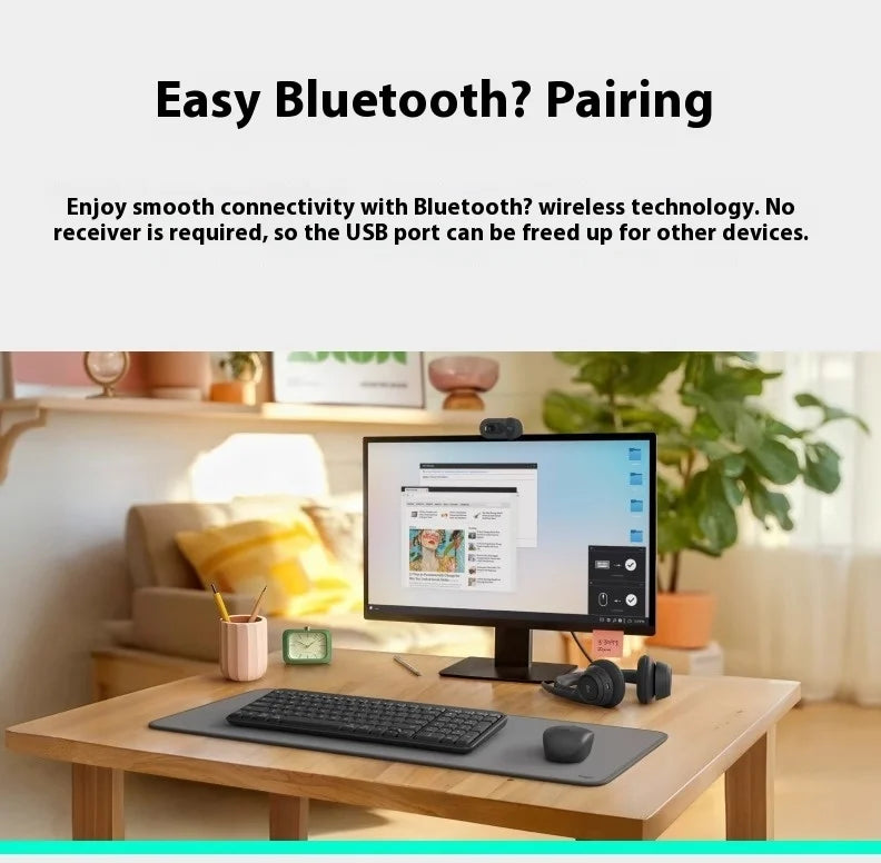 Logitech K251 Bluetooth Keyboard 99 Keys with Stand Holder, Wireless for Mac, IPhone, Android, Tablet, PC - 2025 New Release