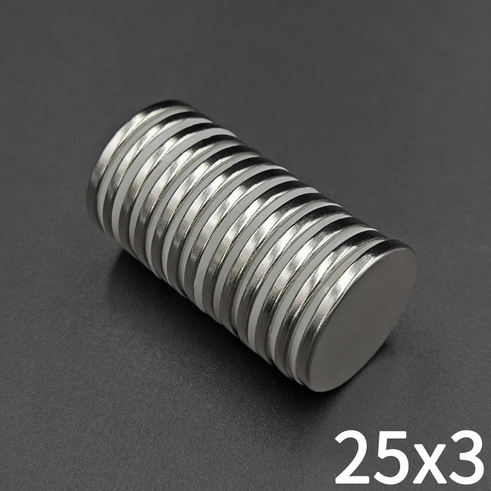 5Pcs 25x3 Round Imanes 25mmx3mm Neodymium N35 Permanent NdFeB Super Strong Powerful Magnetic Imane Disc 25*3