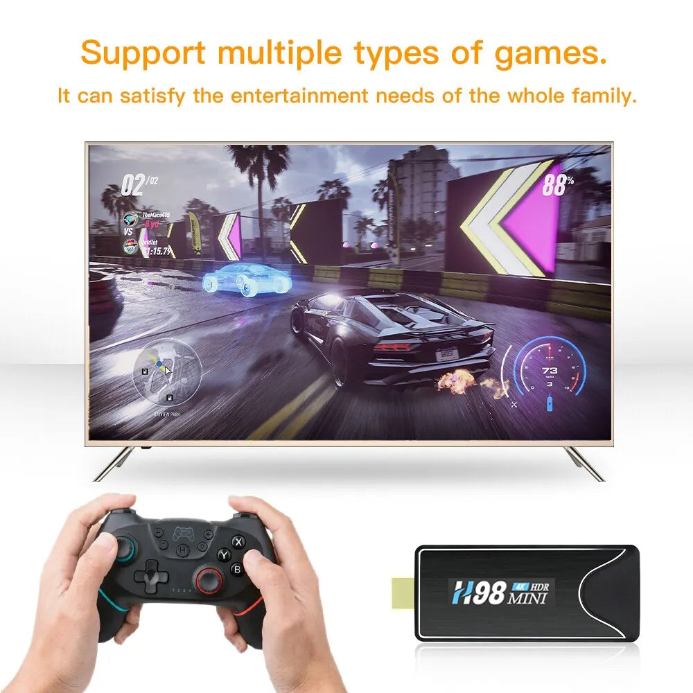 Mini TV Stick Android 10 4K HD 2G 16G Smart TV Box H.265 Media Player Android TV Box 2.4G 5G Dual Wifi TV Receiver Set Top Box