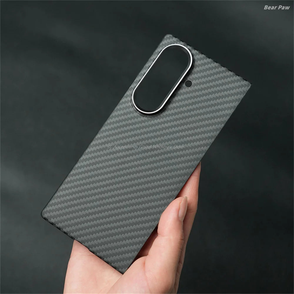 Magnetic MagSafe Case for Samsung Galaxy Z Fold 7 W26 Aramid Carbon Fiber Cover Ultra-Thin Lightweight Armor W26Protective Cover