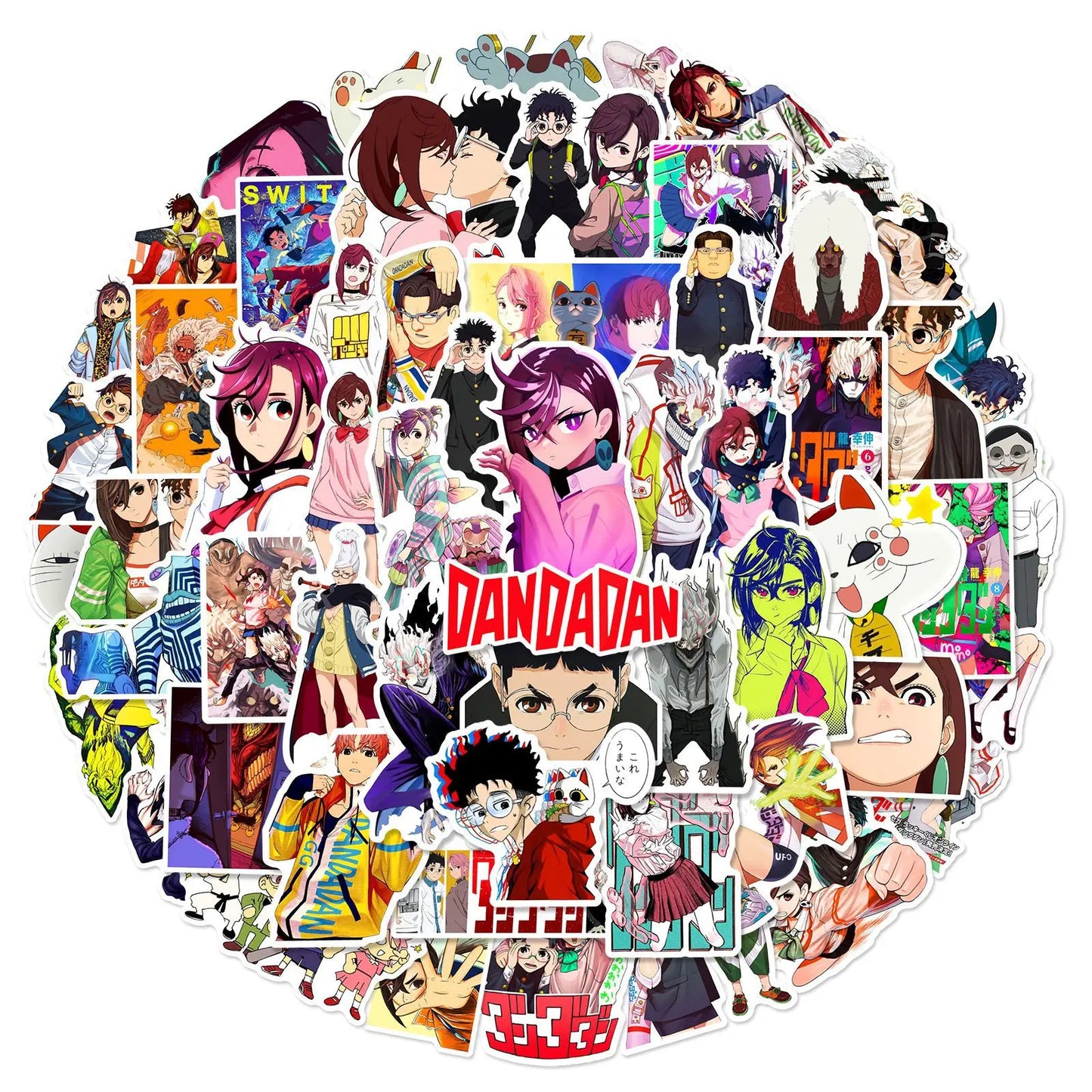 60pcs DAN DA DAN Anime Ayase Momo Stickers Cool Classic Manga Sticker DIY Fridge Notebook Phone Funny Decals for Kids Toy