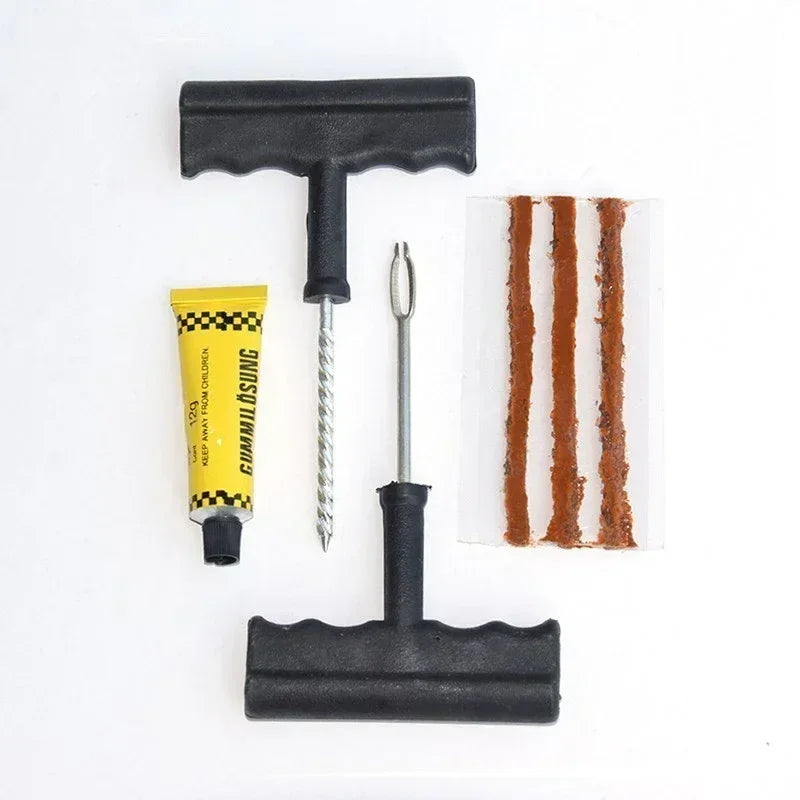 Tire Repair Tool Kit Universal Patch Strip Adhesive Suitable For Car Bicycle Truck And Motorcycle Tires Motorcycle Repair Tools