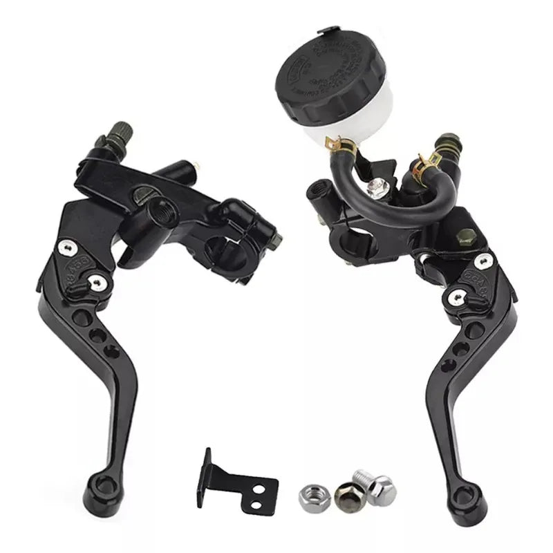 Universal CNC Motorcycle Adjustable Clutch Brake Master Cylinder Reservoir Levers Kit for Yamaha Kawasaki 7/8" 22mm Handlebar