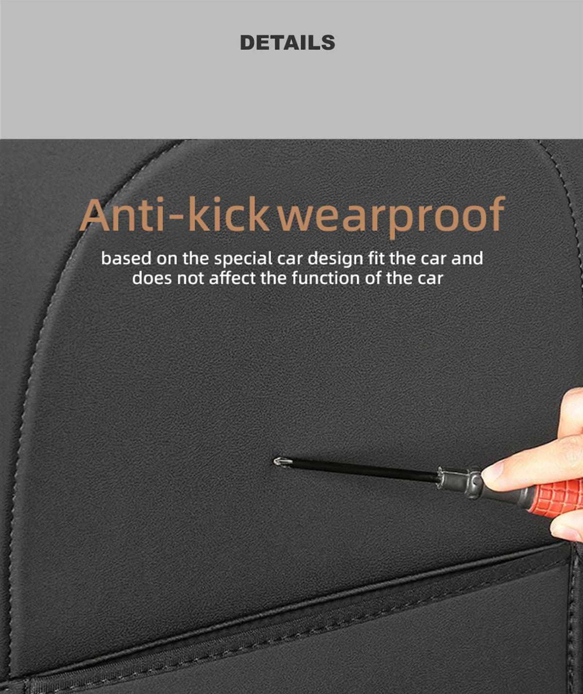 Car Seatback Protector for Tesla Model Y Model 3 Seat Back Protective Child Anti-Kick Mats Black Leather Interior Accessories