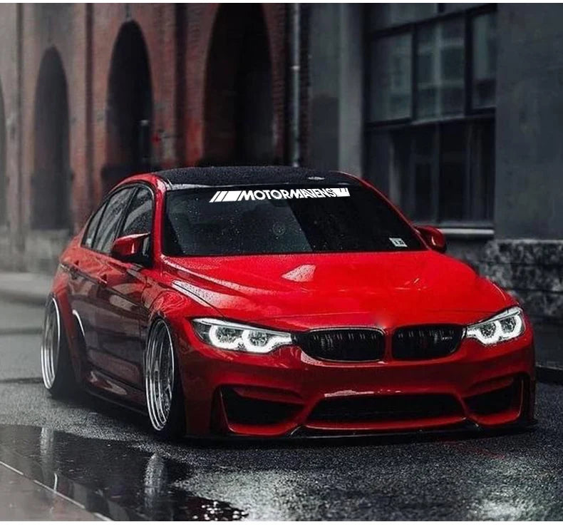 1PCS Car Sport Sticker Cool Auto Front Rear Windshield Window Vinyl Decal Waterproof Stickers Custom Наклейки на лобовом стекле