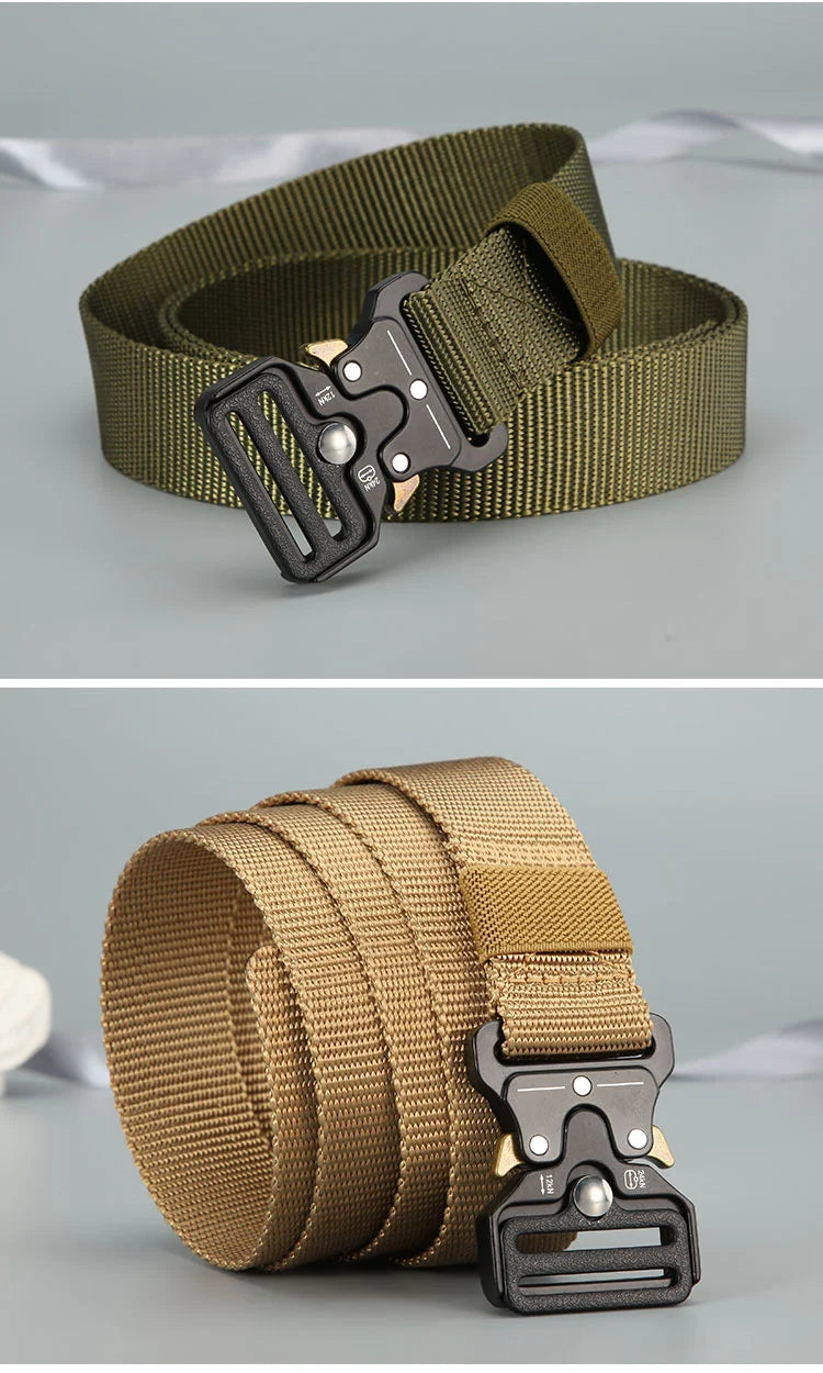 Men Belt Outdoor Hunting Outdoors Belt Multi-Function Buckle Nylon Belt High Quality Canvas Belt