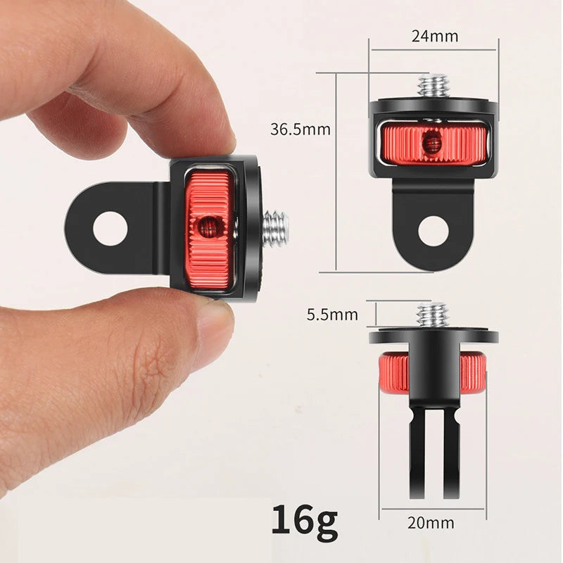 Suitable for GoPro series For DJI For Insta360 sports camera accessories 1/4 adapter interface 1/4 adapter
