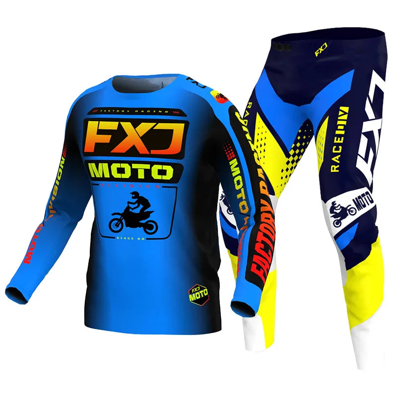 Motocross Jersey Pant white Mens Women pink black Combo racing suit Off-road MX DH BMX ATV MTB Enduro Motorcycle mountain