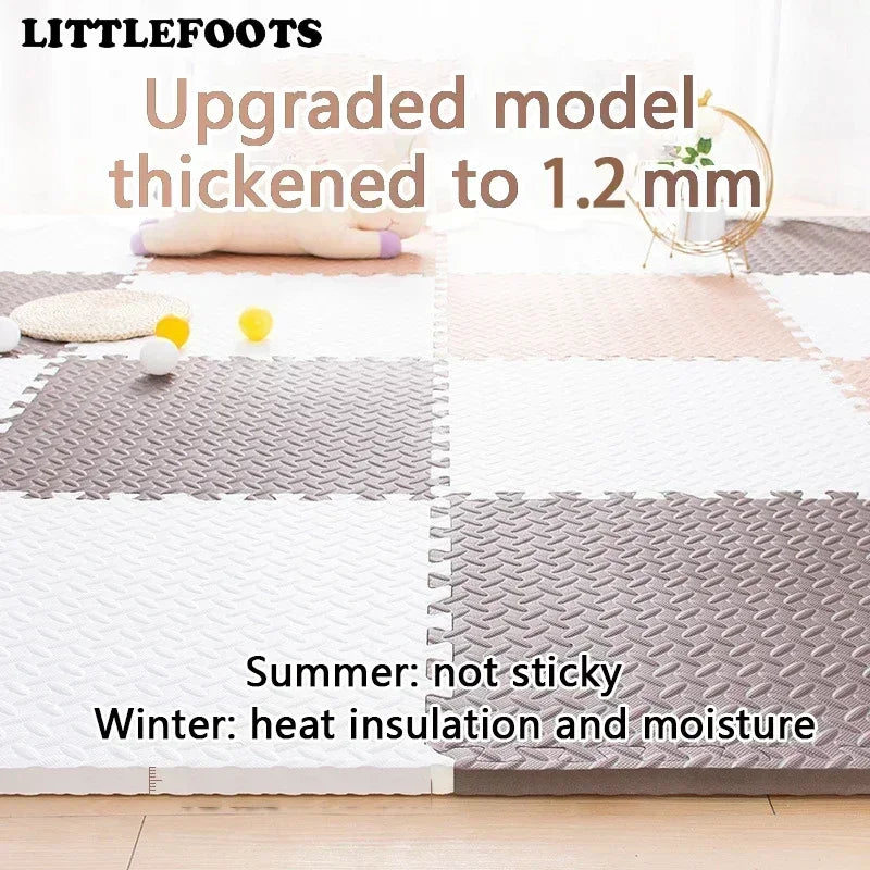 4-16PCS Interlocking Baby Play Mat Thick Soft Carpet Floor Mat Children Room Activities Mat For Baby Kids Carpet Mats Foam Rug