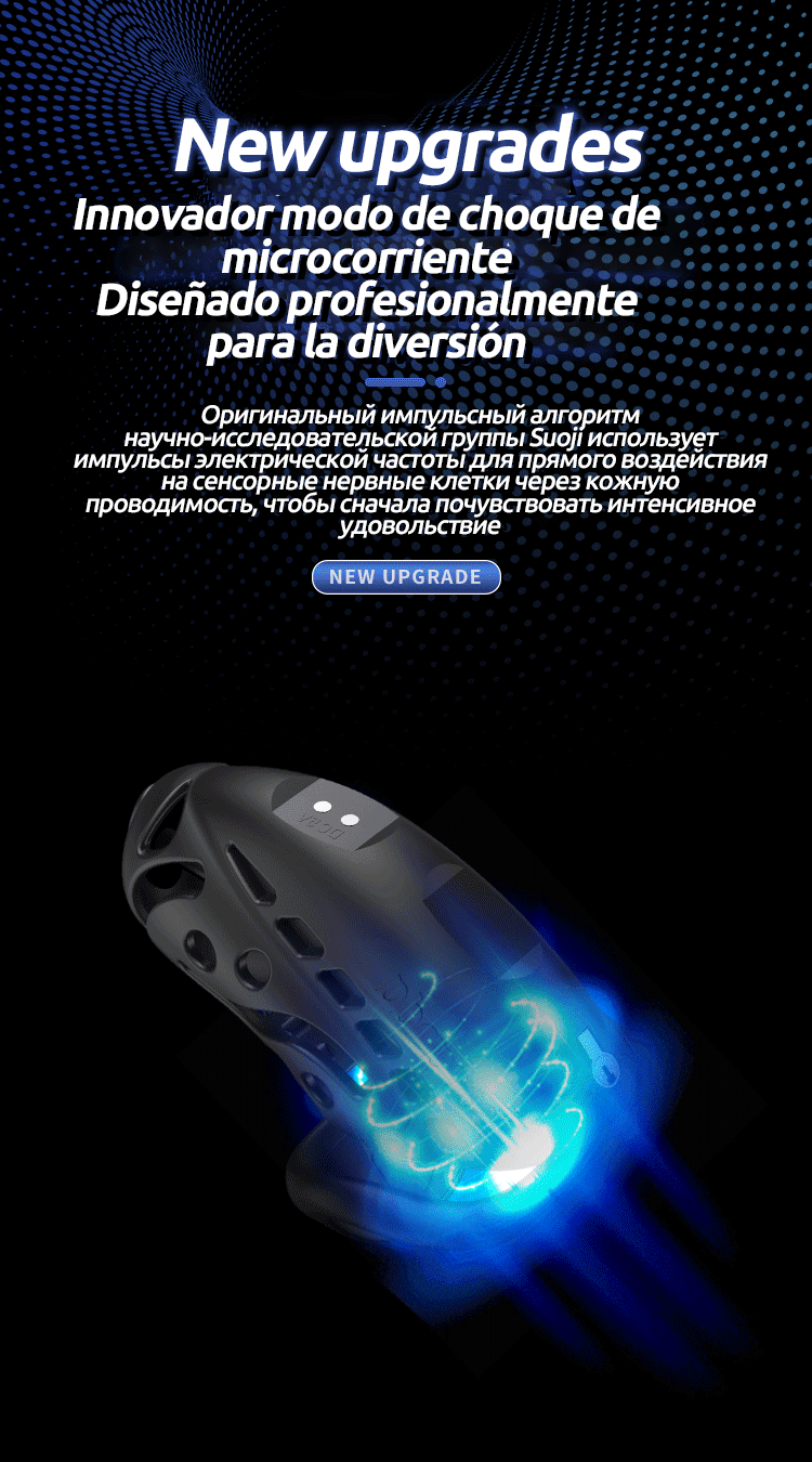 Male electric chastity cage sex toy USB magnetic charging chastity chicken cage penis ring Male 3 size 9 frequency chastity cage
