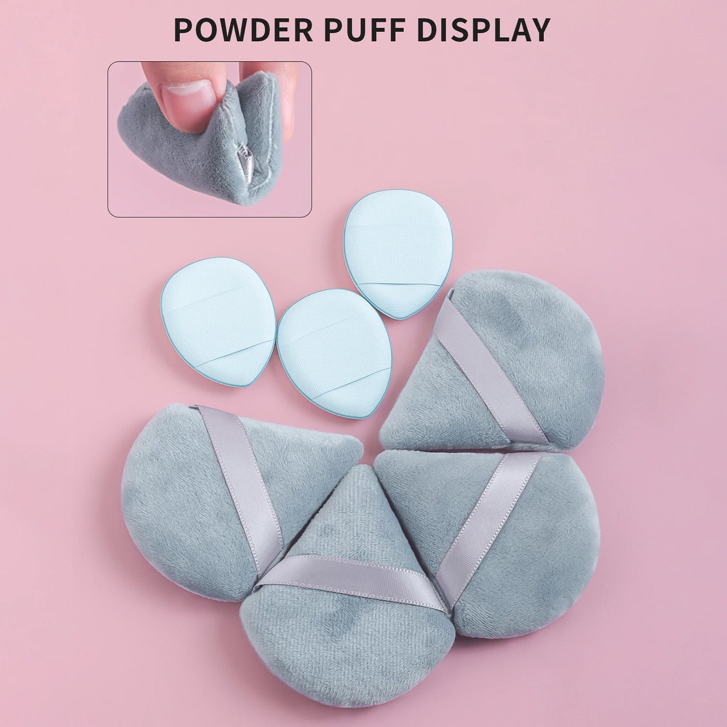 Powder Puff, 15pcs Creative Used for various shapes Storage bucket Dry & Wet Use Powder Puff For Makeup, Foundation