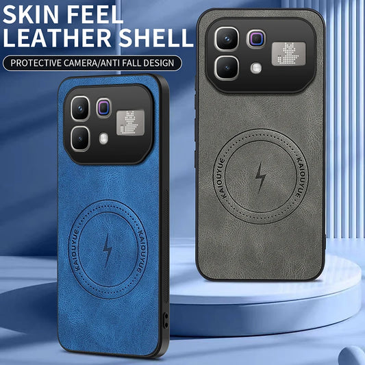 For Infinix Note 60 Pro 5G Case for Magsafe Luxury Sheep Skin Magnetic Matte Cover for Infinix Note60 Anti-drop Bumper Shell