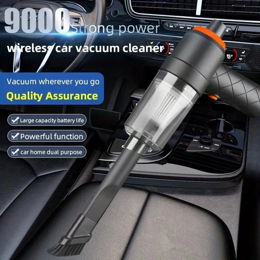Car vacuum cleaner with suction and blowing function, portable, wireless charging, high-power, handheld vacuum cleaner for home