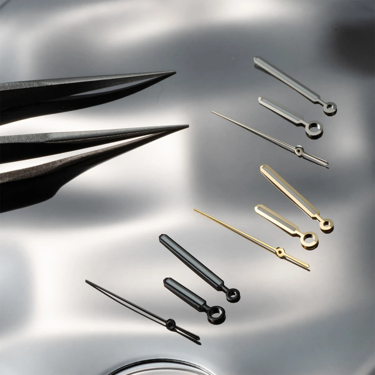 8.5*12.5*12.5mm NH35 Watch Hand for Seiko Nautilus NH35 NH36 Movement Watch Needle Hands Green Lume Silver Vintage Accessories