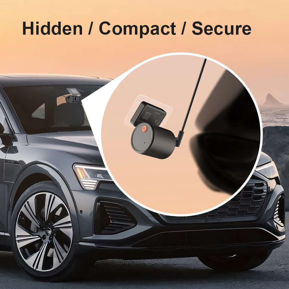 2K Mini Dash Camera For Car DVR Dash Cam KAWA MINI 3 Video Recorder Emergency Voice Control Night Vision WiFi APP Monitor WDR