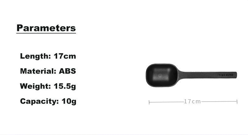 TIMEMORE Coffee Scoop Holding roughly 10g every level scoop Durable plastic construction Dishwasher safe 17cm