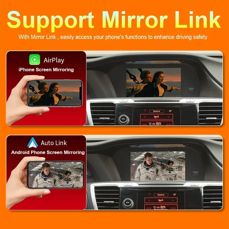 Wireless CarPlay Android Auto for Honda Accord /Odyssey Mirror Aftermarket CarPlay Upgrade Retrofit Multimedia Navigation