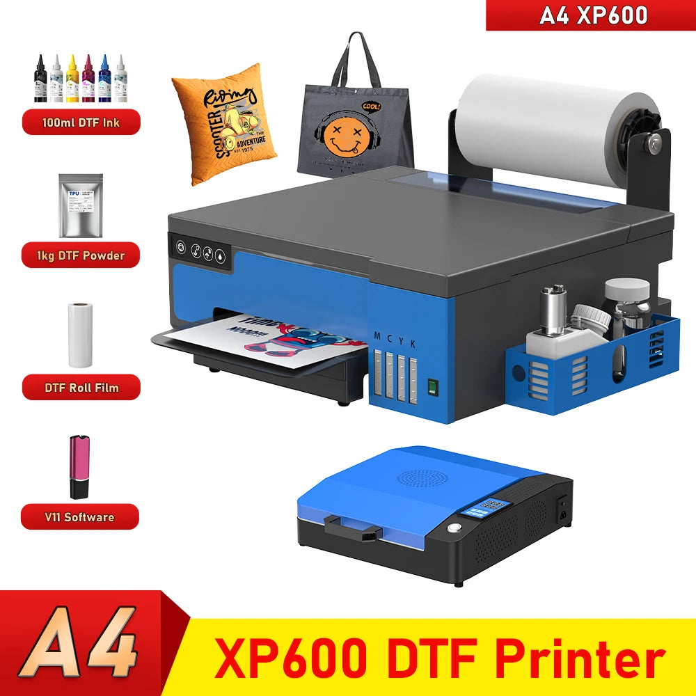 A4 DTF Printer For Epson XP600 L805 T shirt Printing Machine Directly to Film Transfer Printer impresora dtf a4 For Fabric Print