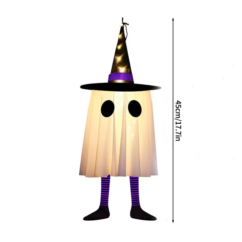 Halloween Decoration Scary Ghost Windsock Glow in The Darks Party Gifts Party Hanging Flags Day of The Dead Dia De Muertos