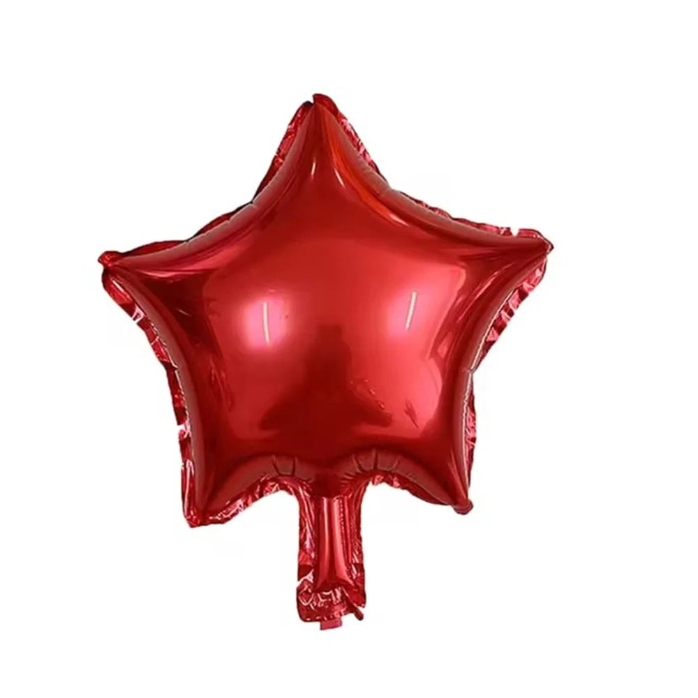 10pcs/Lot 10 Inch Five-pointed Star Foil Balloon Baby Shower Wedding Children's Birthday Party Decorations Kids Balloons Globos
