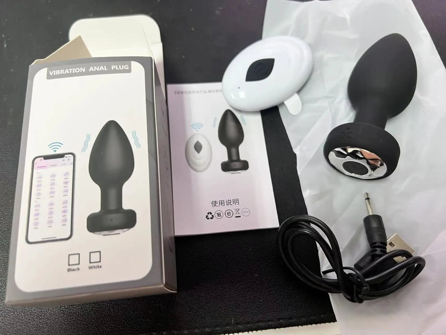 Anal Plug Vibrator for Men Butt Plug Portable Massager Wireless Remote Control Dildo Vibration Sex Toys for Male Adult Toys 18+