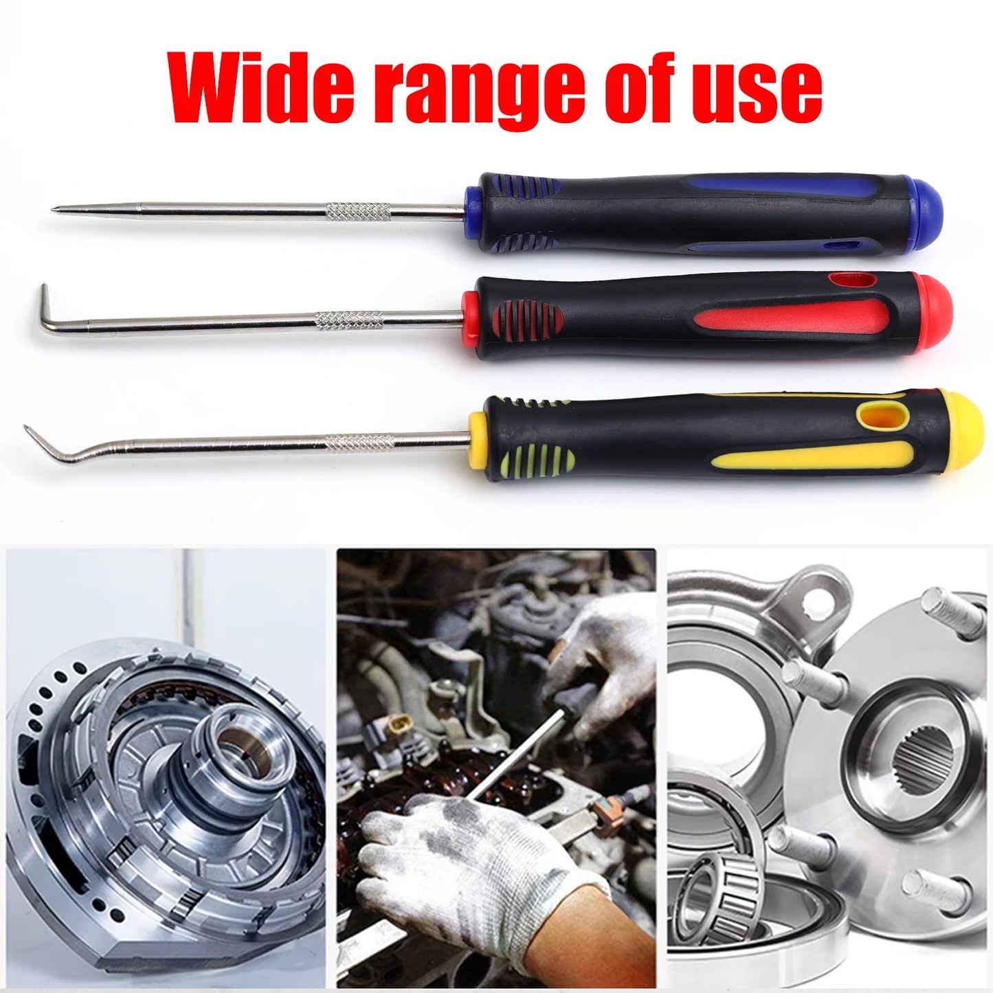4Pcs Car Oil Seal Screwdrivers Set Auto O-Ring Seal Gasket Pick Puller Remover Tool Kit for Car Repair